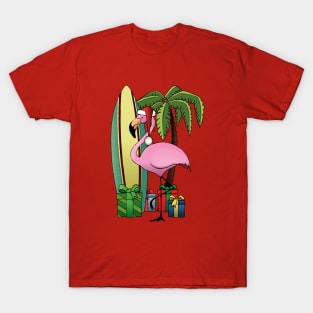 Xmas Flamingo T-Shirt